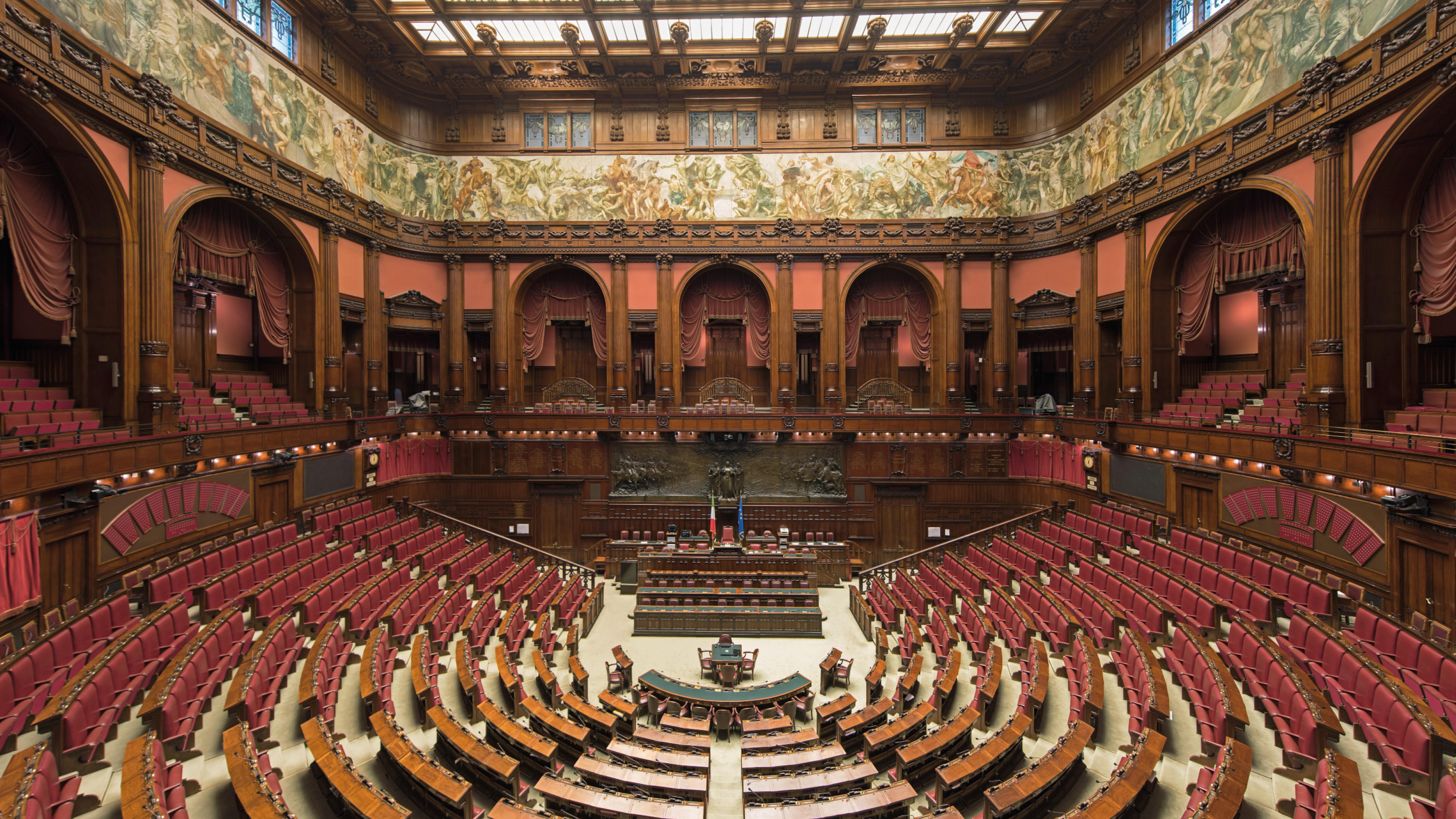 Interno del Parlamento italiano